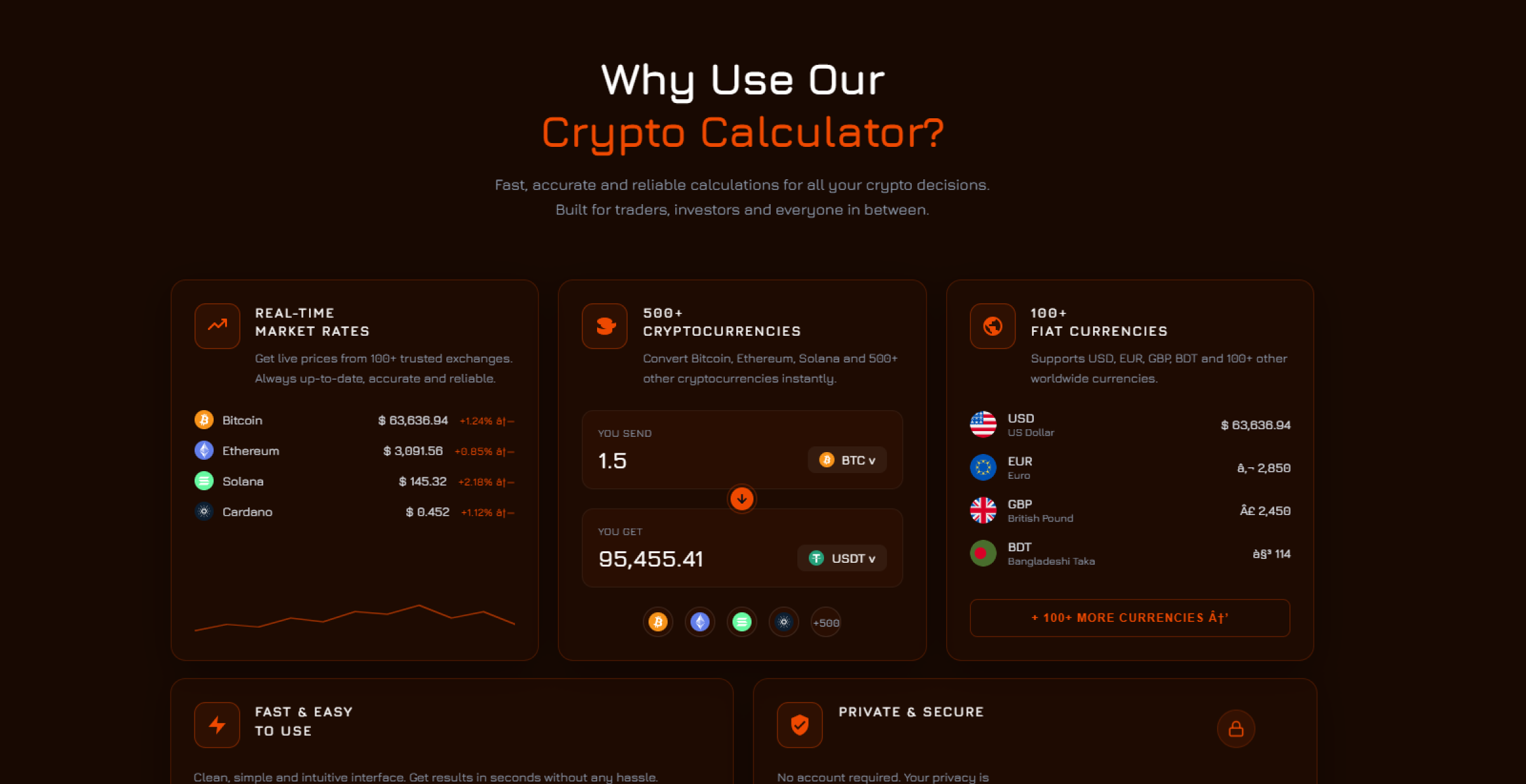 Why Choose Us - Crypto