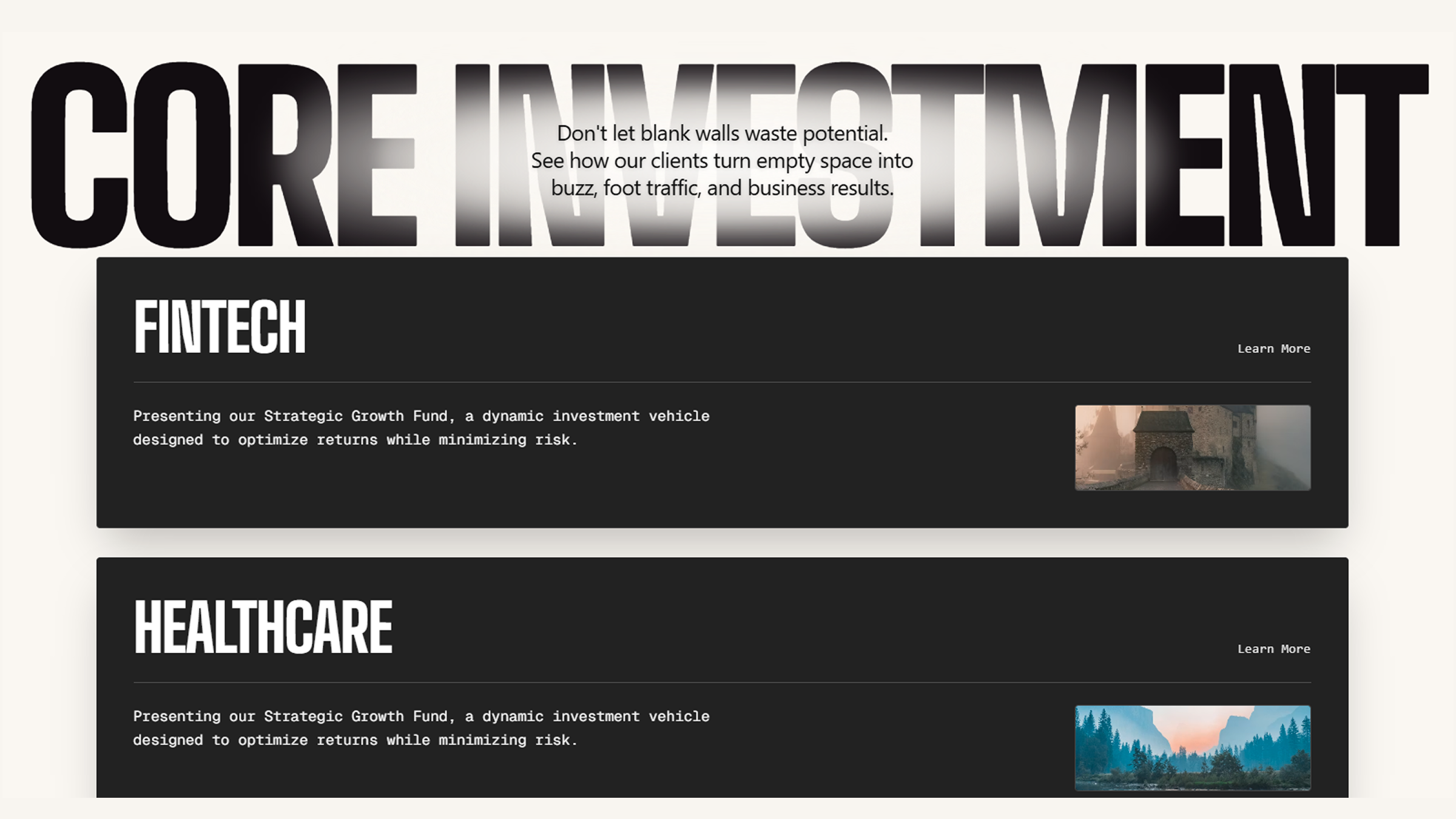 Core Investment Area - BluePeak