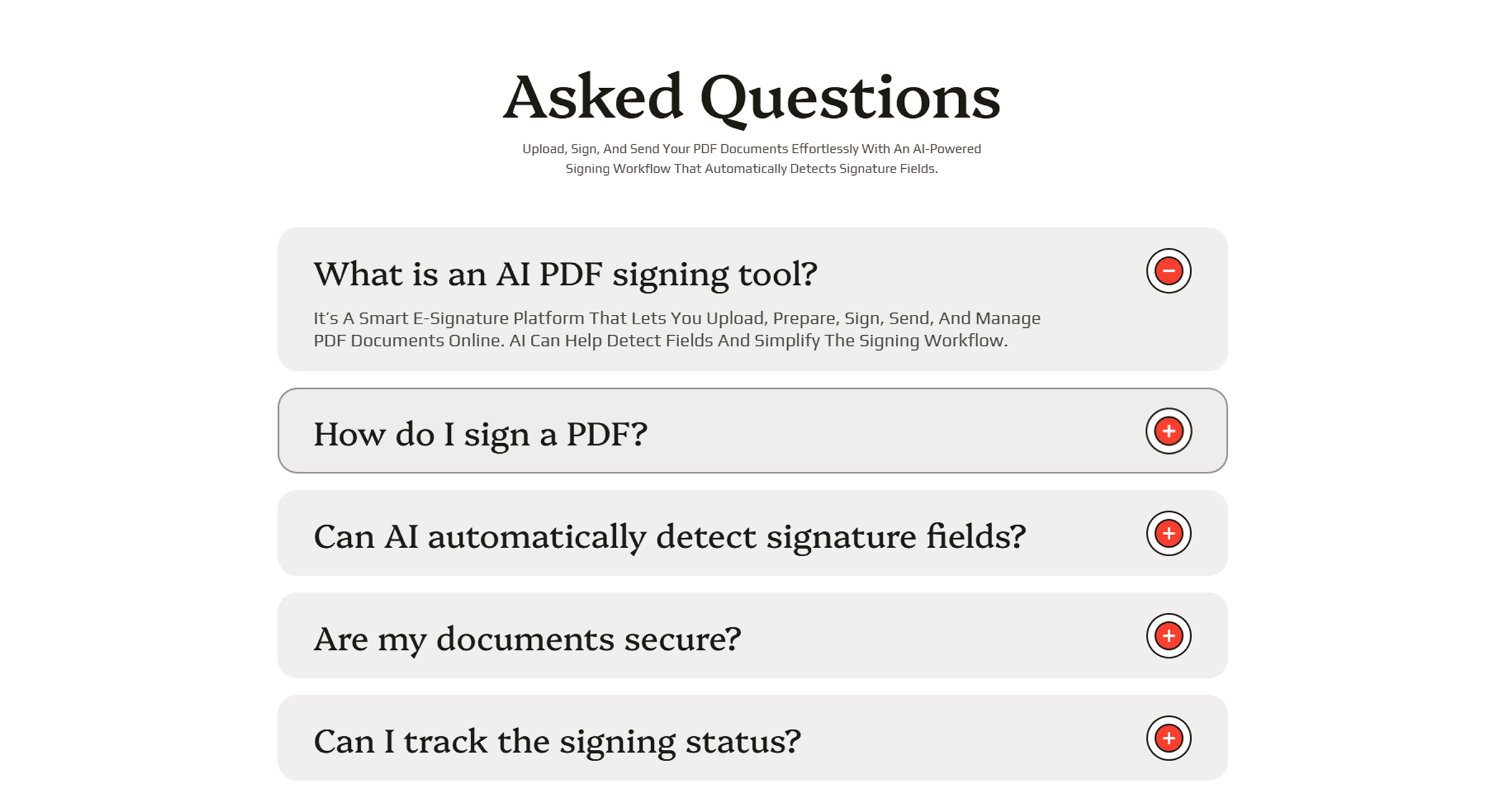 FAQ - Signova