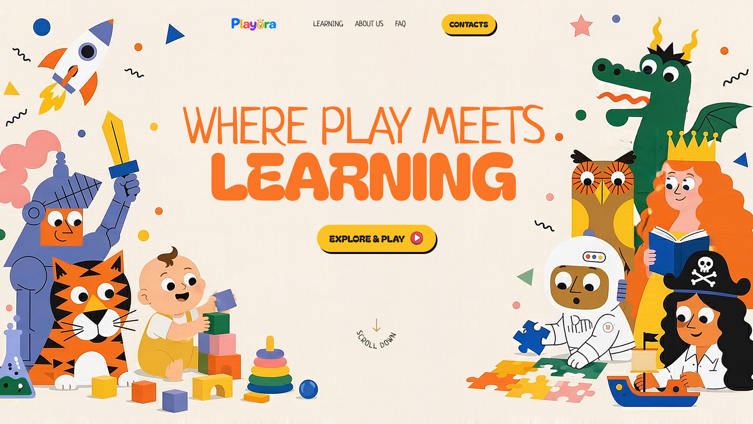 Kids Learning Academy Header - Playora