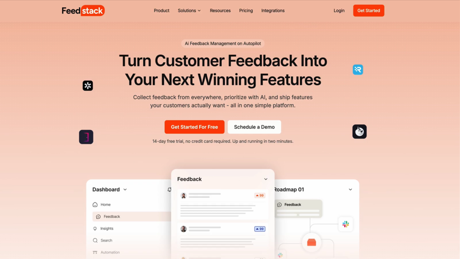 AI Feedback Management Header Fable