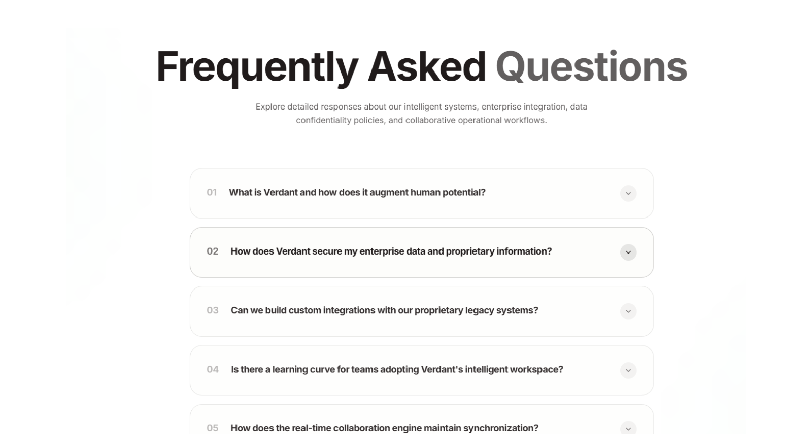 FAQ - Verdant