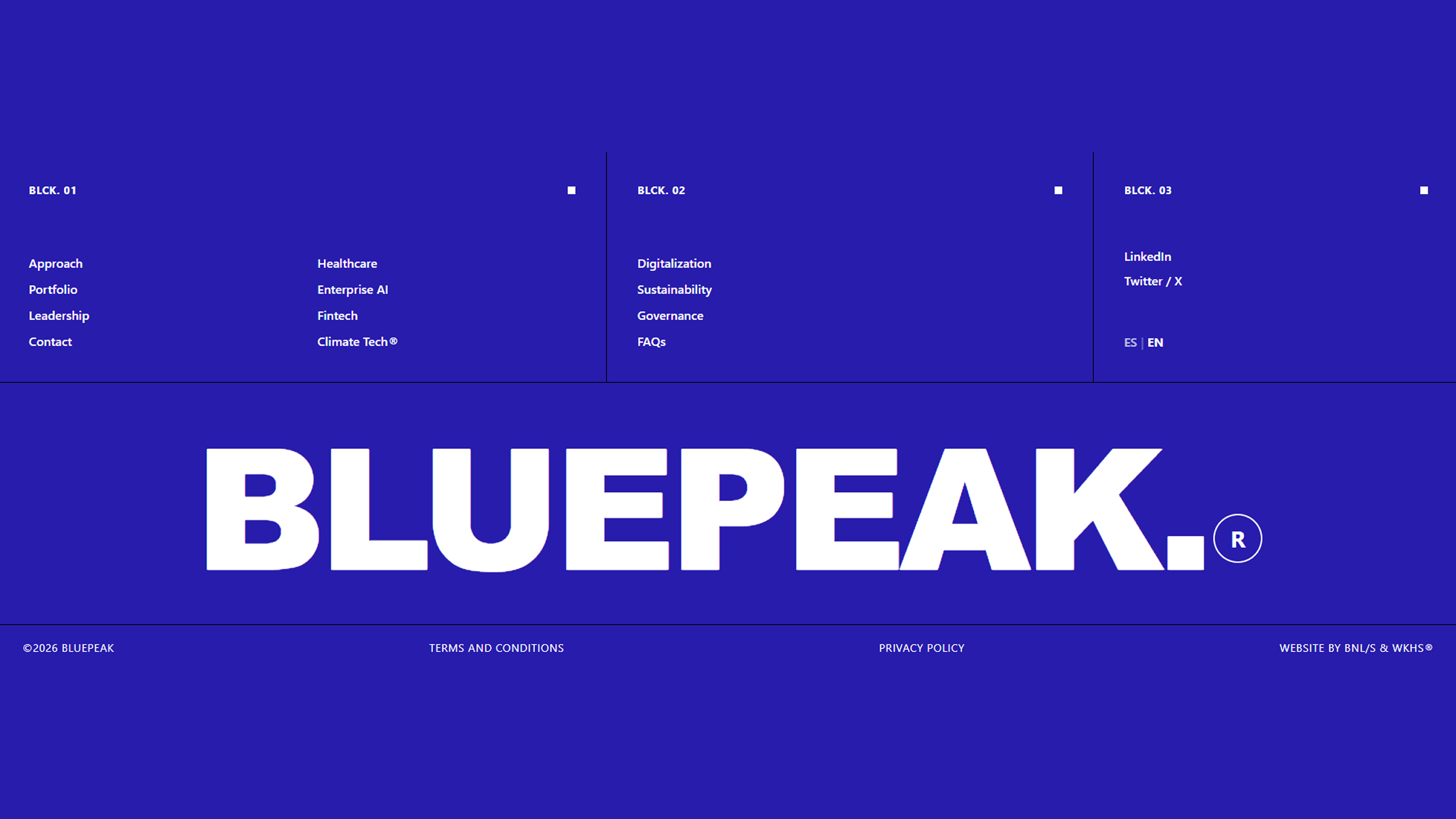Footer - BluePeak