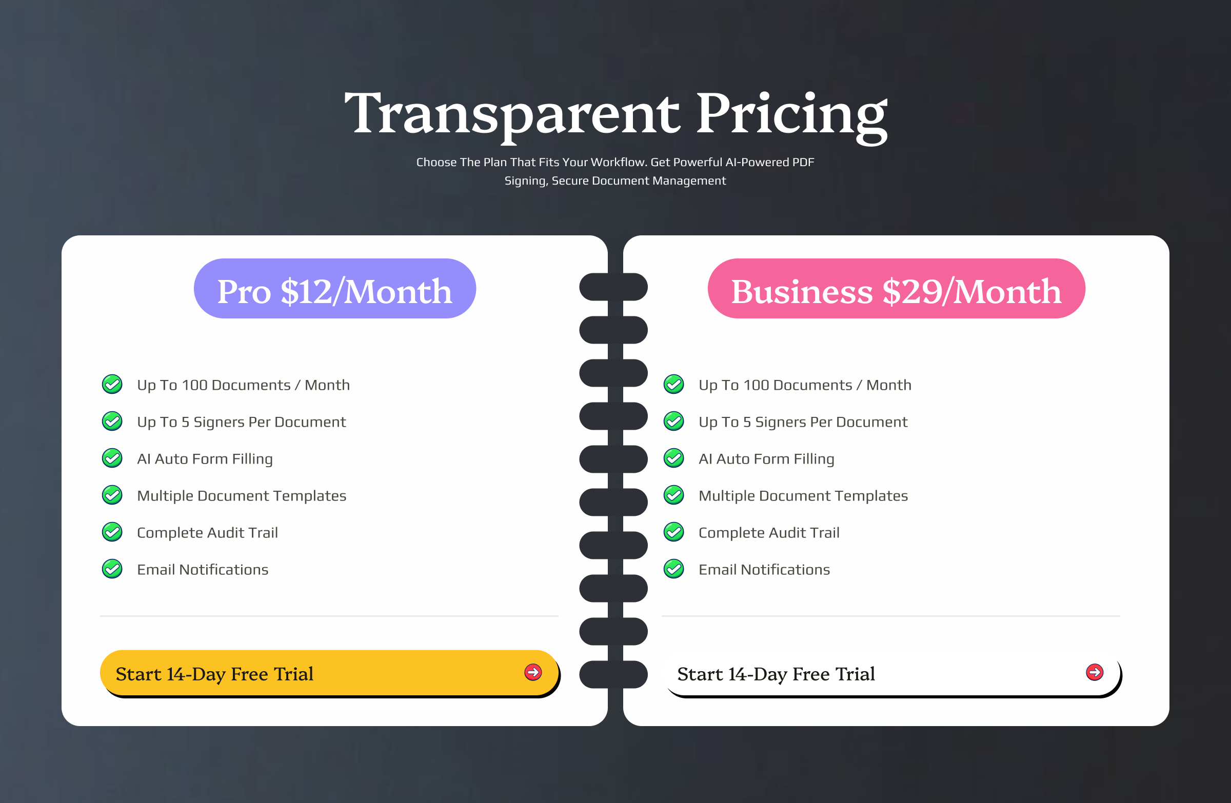 Pricing - Signova