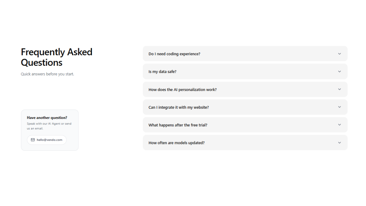 FAQ 03 Vendo