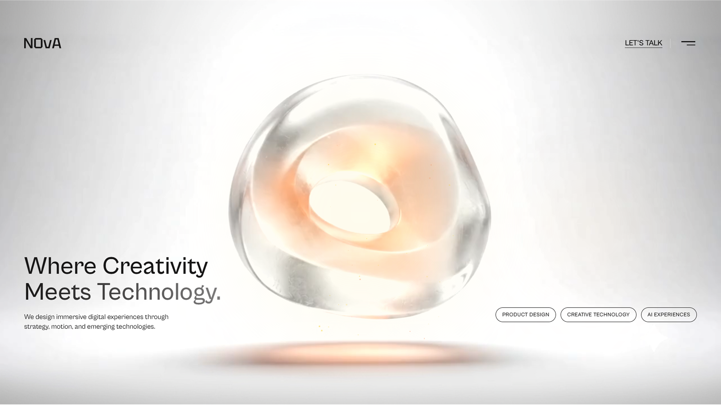 Digital Agency Header - Nova