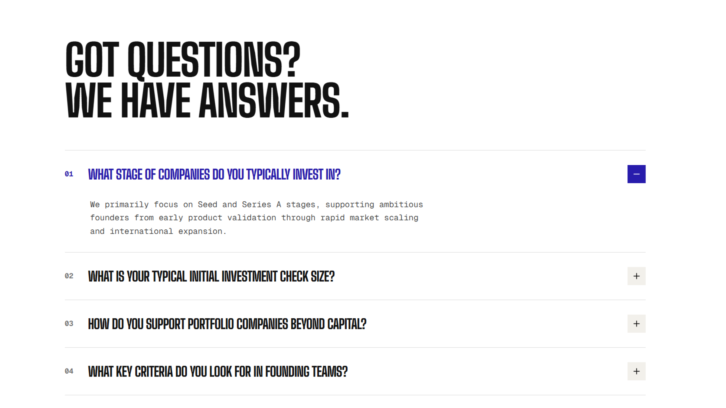 FAQ - BluePeak
