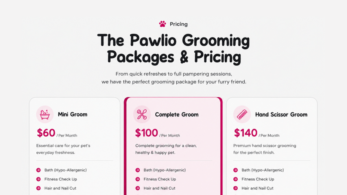 Pricing Plan - Pawlio