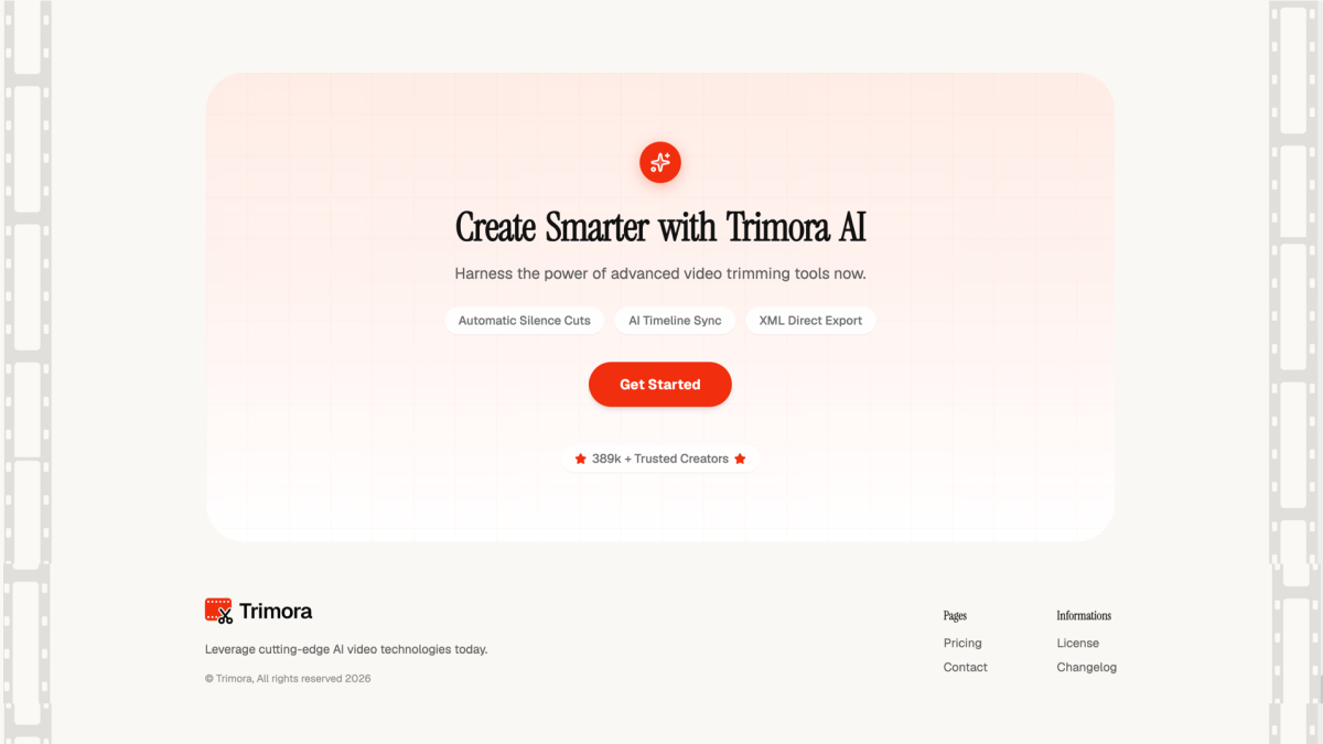 CTA with Footer - Trimora