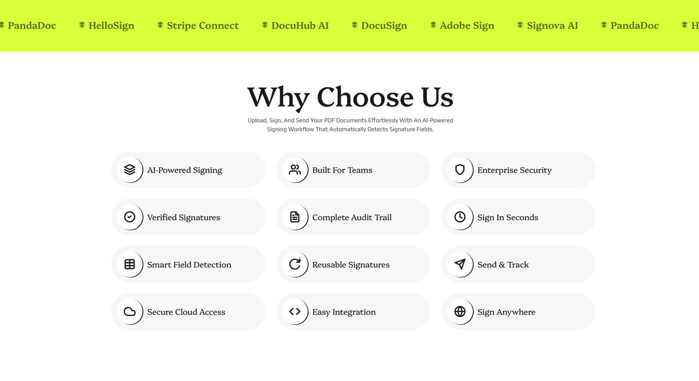 Why Choose Us - Signova