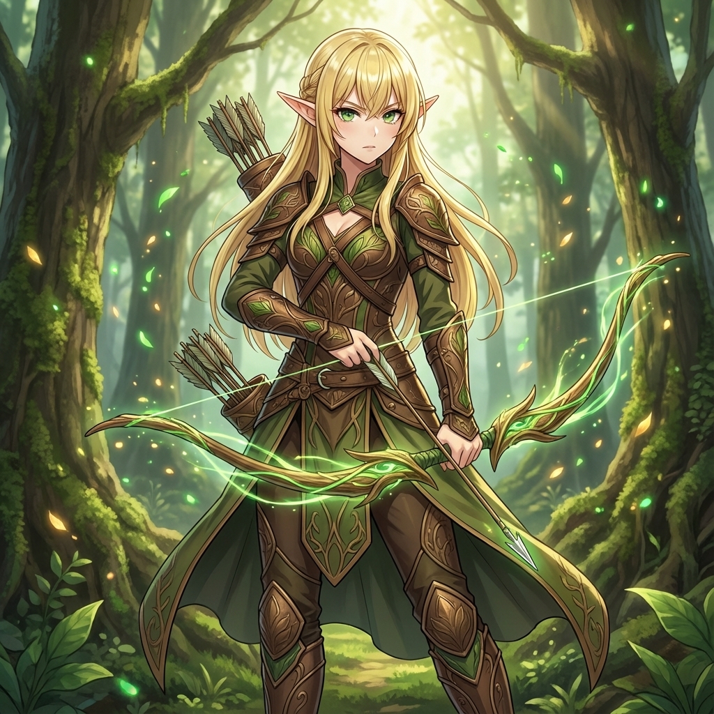 Elven Archer Transformation Prompt