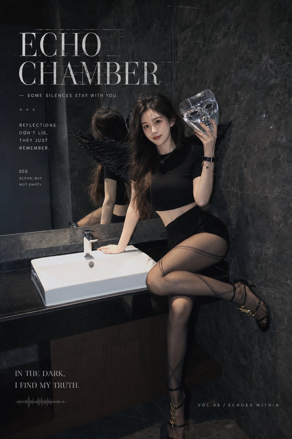 女性胶片电影感暗黑冷调高级