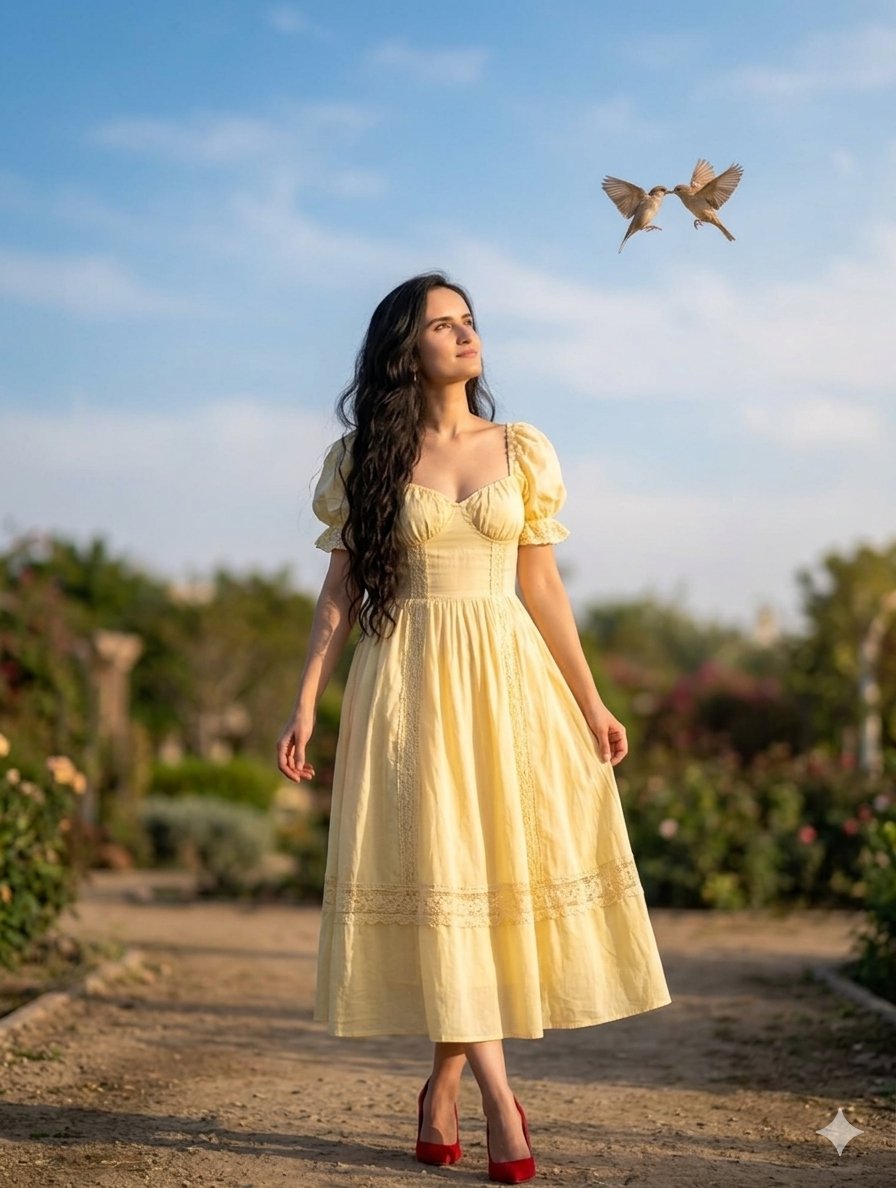 Romantic Whimsical Garden Portrait