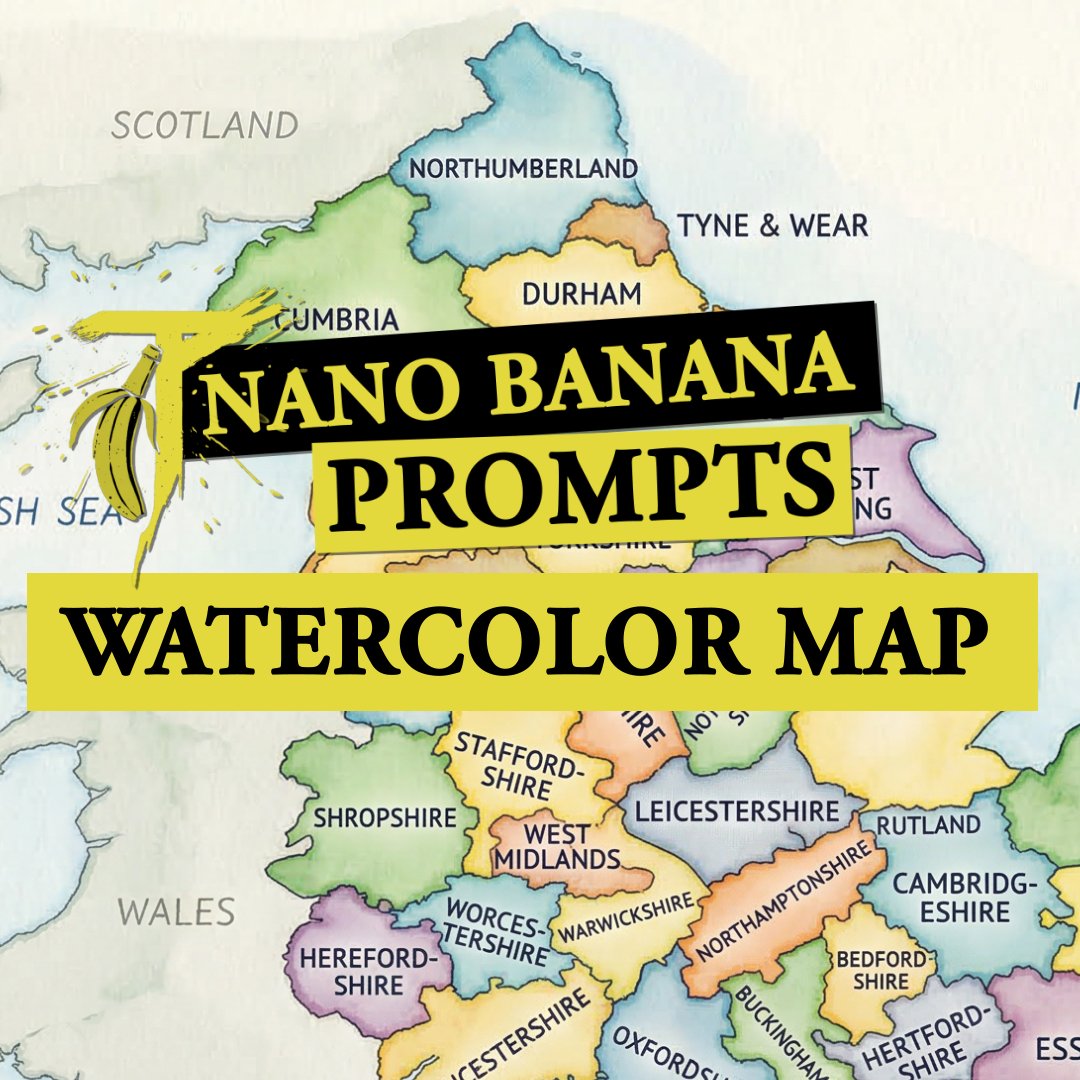 Watercolor Map Generation Prompt