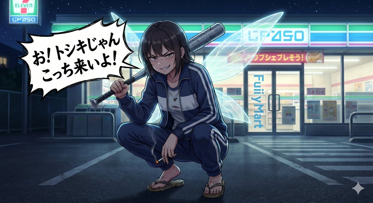 Japanese Hoodlum Anime Fairy