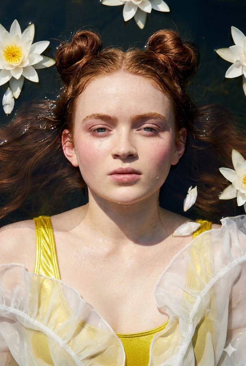 Ethereal Portrait Floating in Water