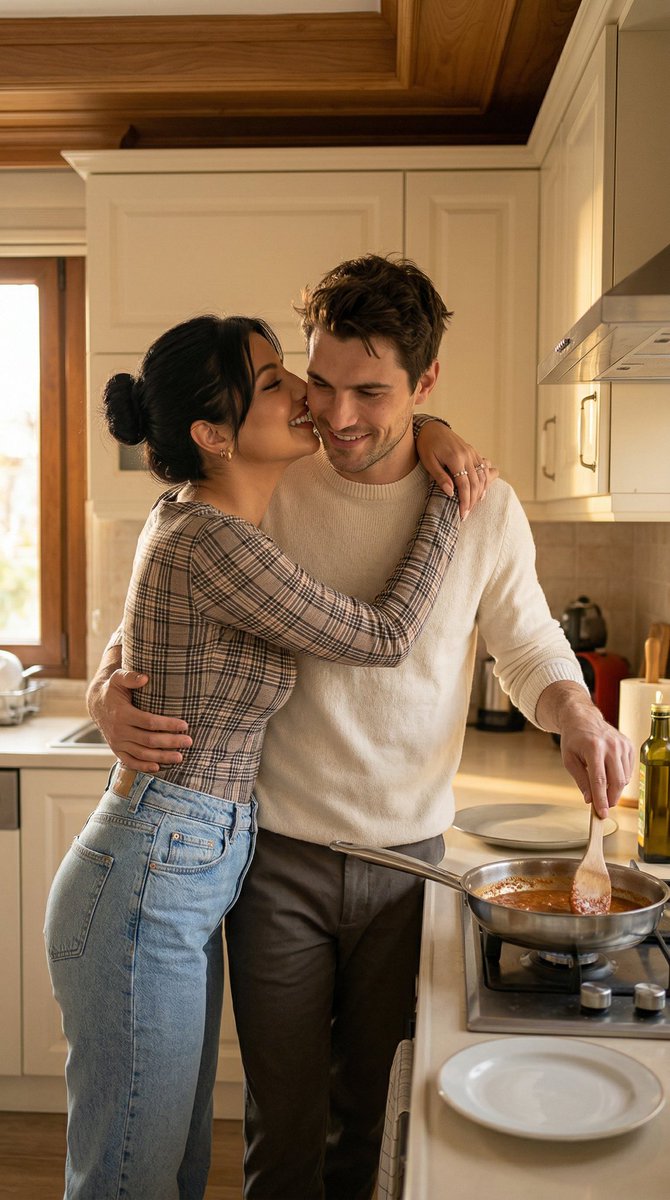 Romantic Istanbul Kitchen Couple Scene
