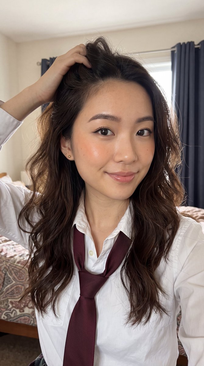 East Asian Woman Selfie Portrait