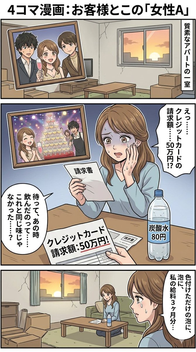 Four-Panel Manga: The Legend of the 5000 Yen Cost