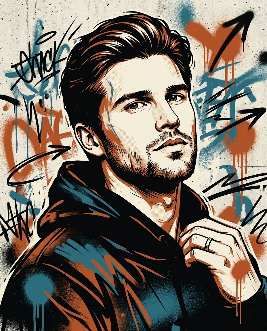 Street-Art Inspired Urban Portrait