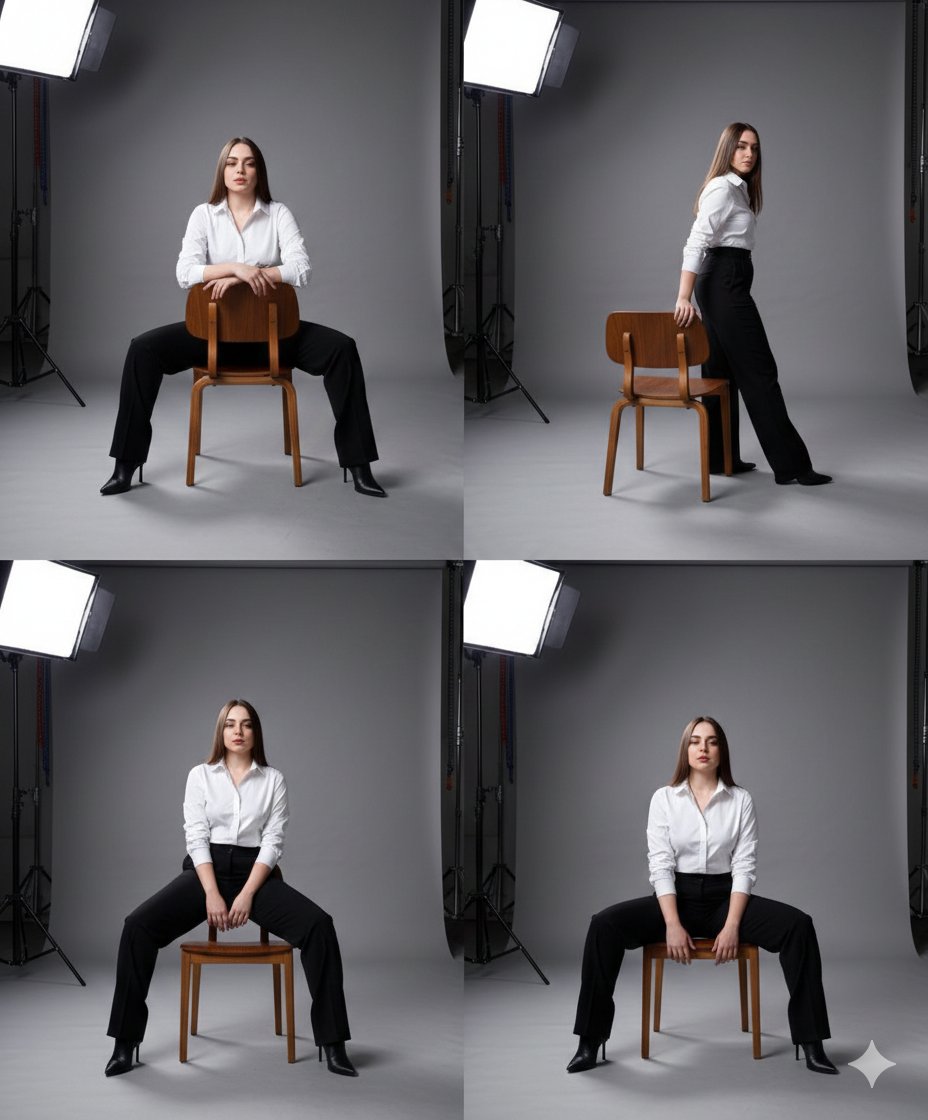 Fashion Photography Studio Collage Prompt