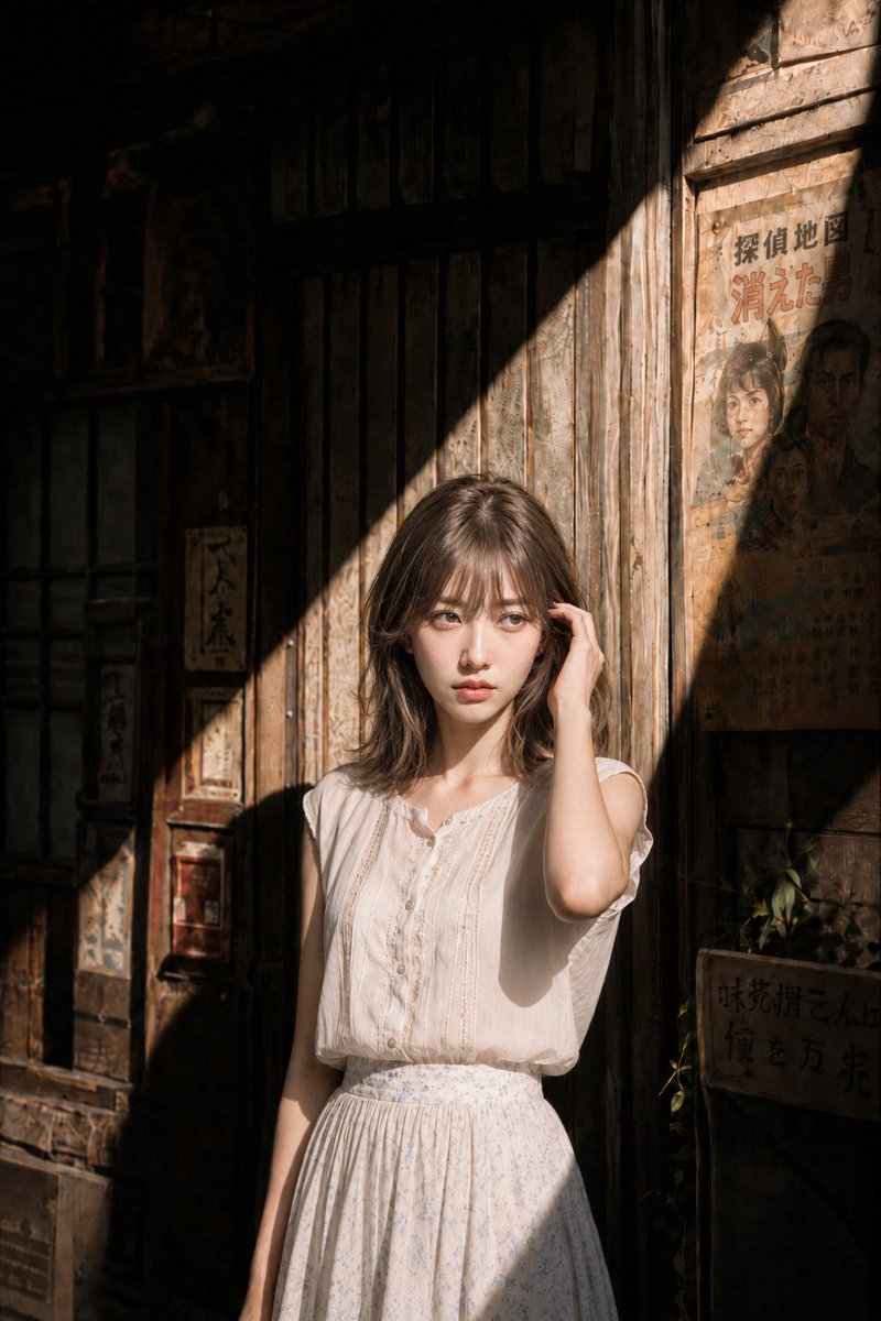 女性胶片写实街头