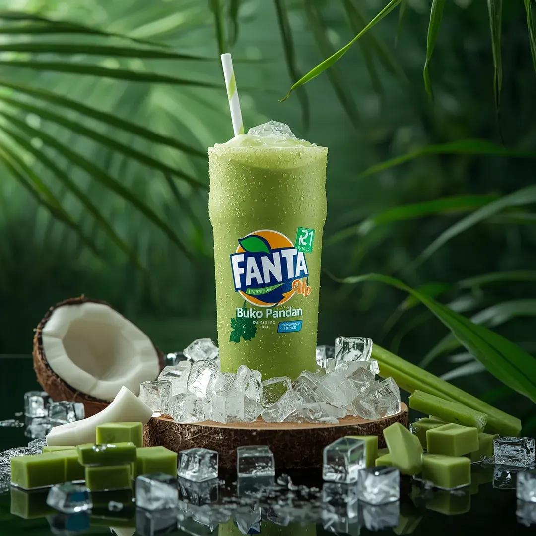 Hyper-realistic Fanta Product Shot Prompt