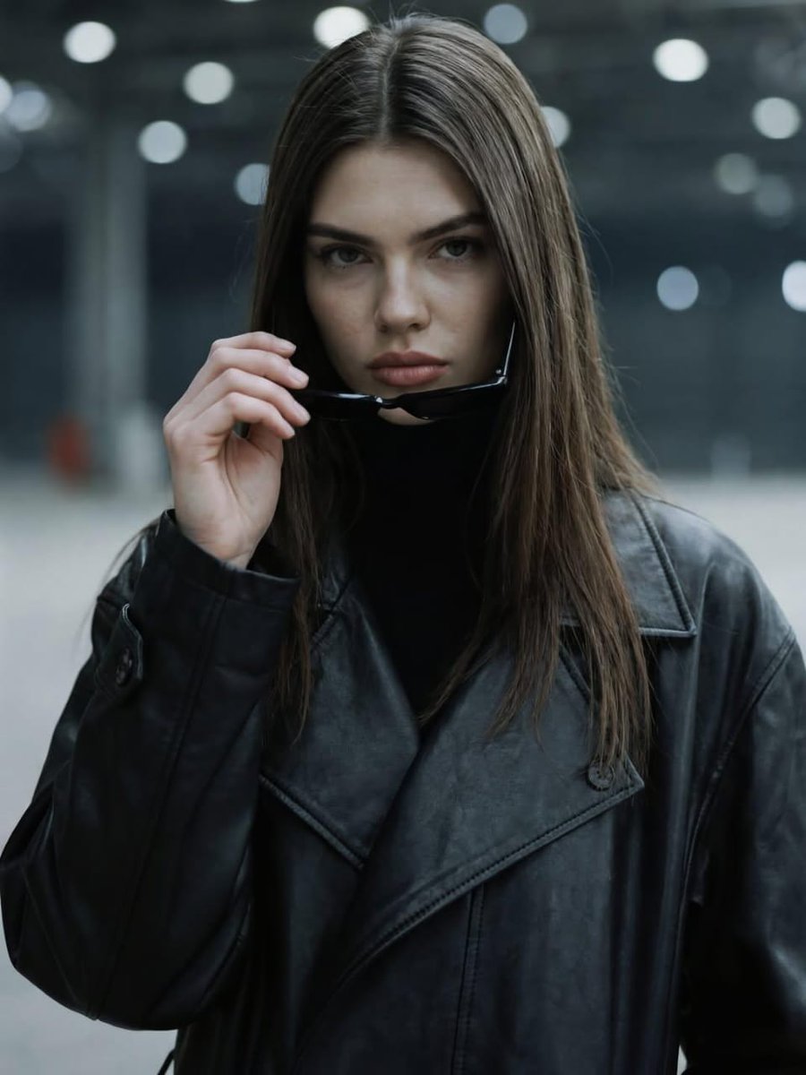 Dramatic Cinematic Portrait of a Confident Woman