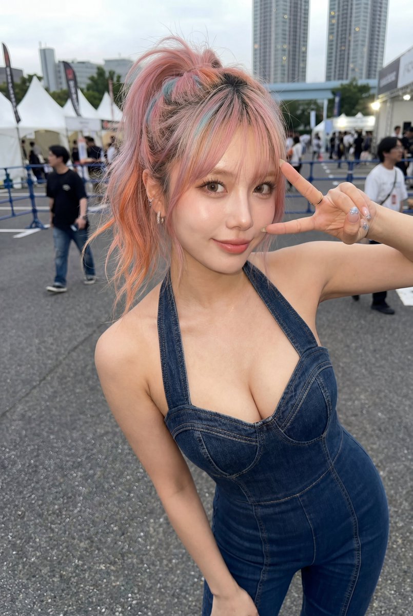 女性写实城市户外