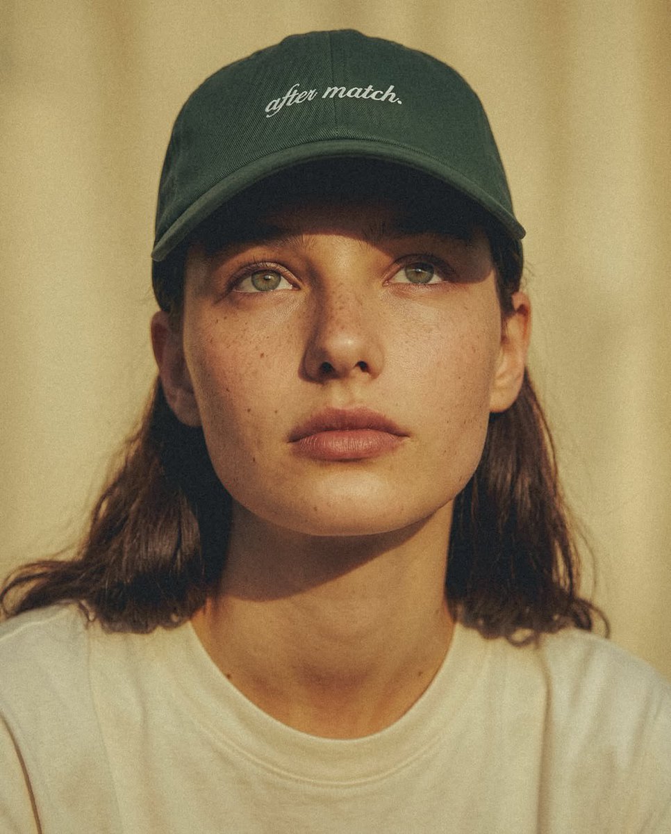 Fashion Editorial Green Cap Portraits