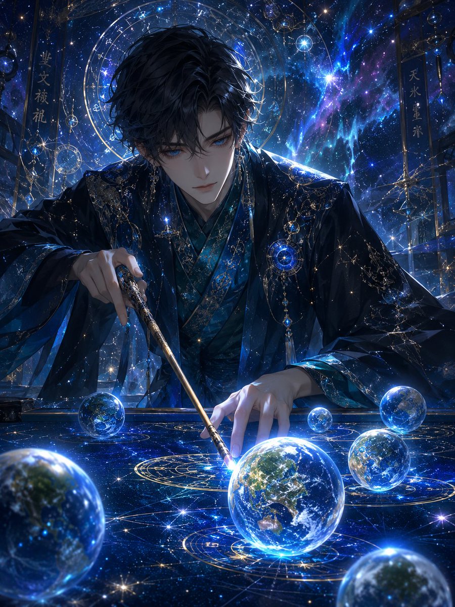 男性动漫插画宇宙
