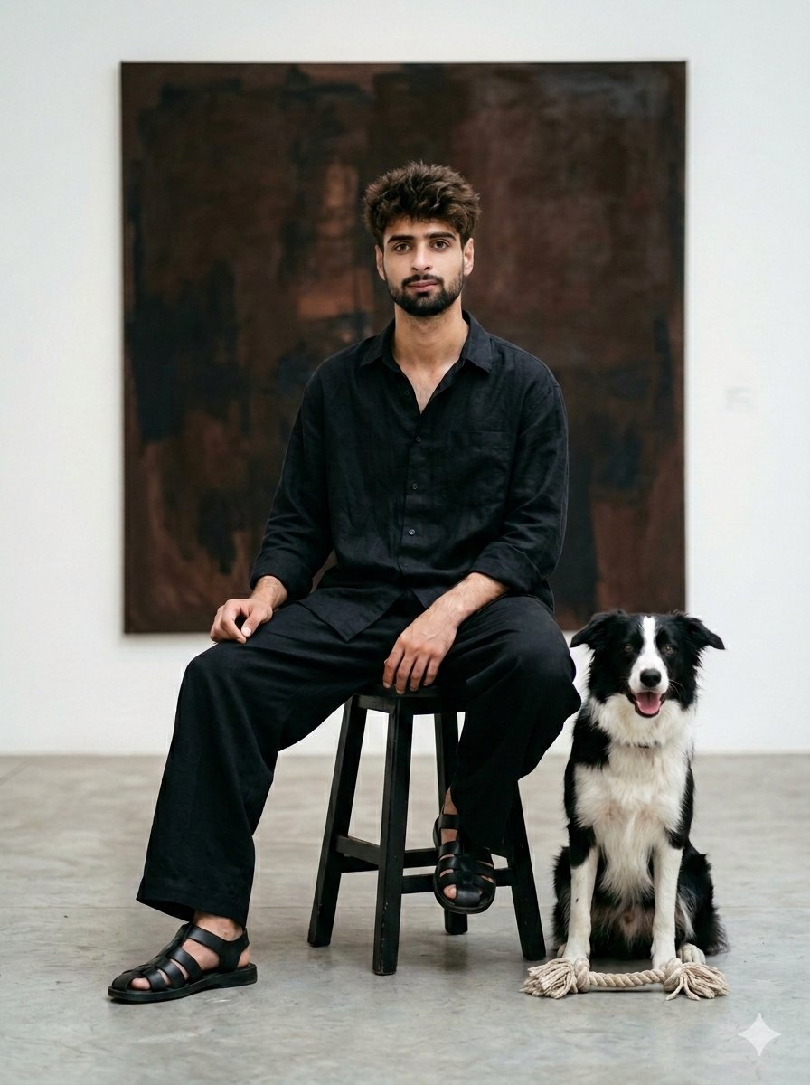 Minimalist Art Gallery Fashion Editorial Prompt