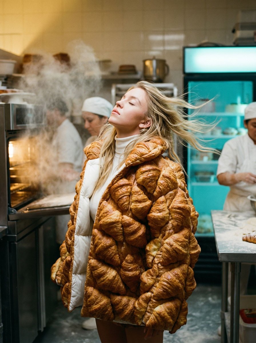 Surreal Croissant Puffer Fashion