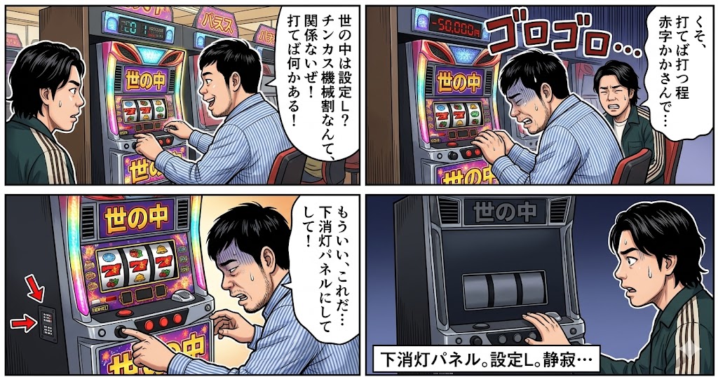 Four-Panel Manga: The World is Setting L