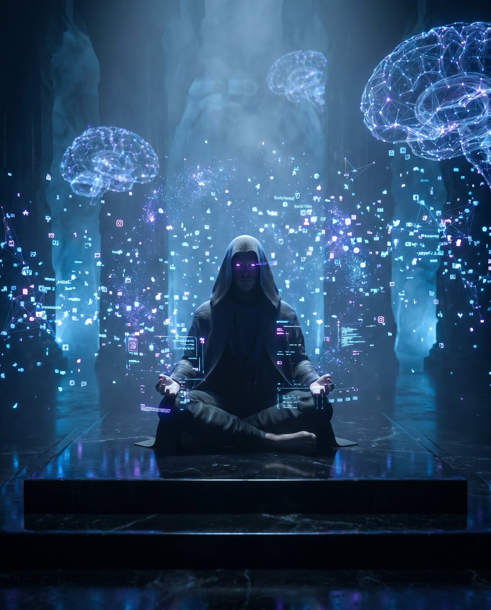 Cyber Spiritualism Digital Monk