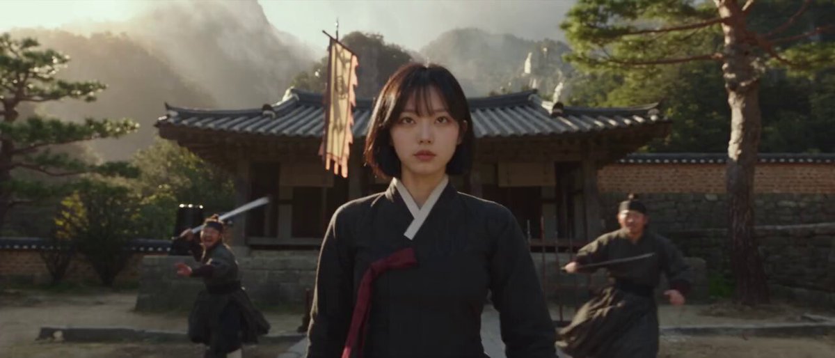 Korean Martial Arts Warrior Cinematic Scene