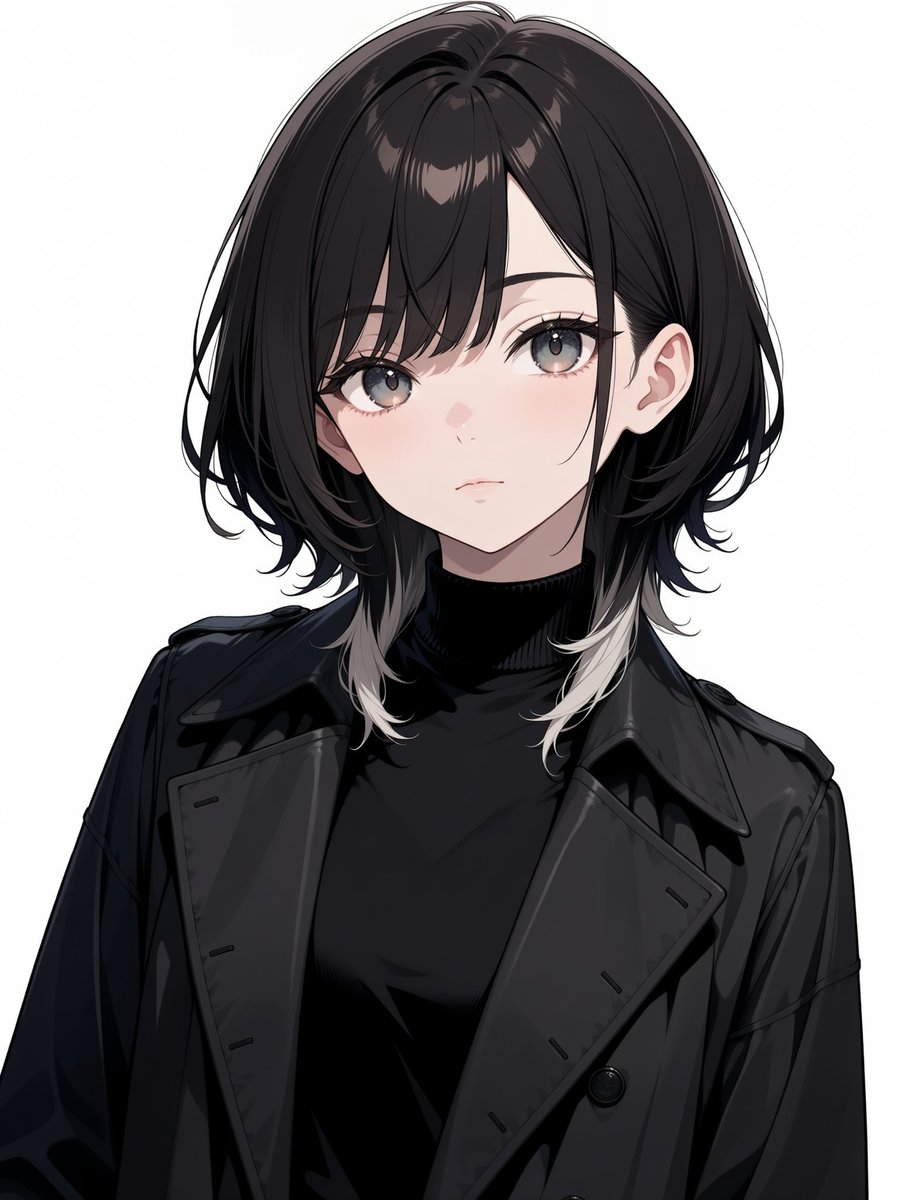 人像动漫插画街头冷调优雅