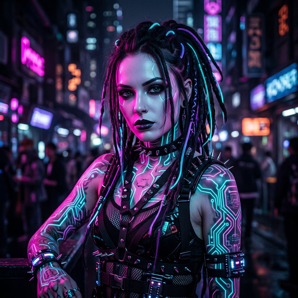 Cyberpunk Portraiture JSON Prompt