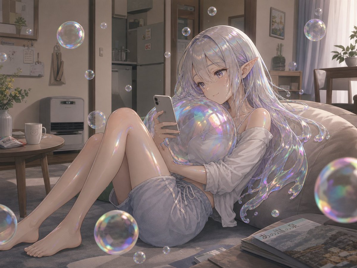 女性动漫写实梦幻温暖