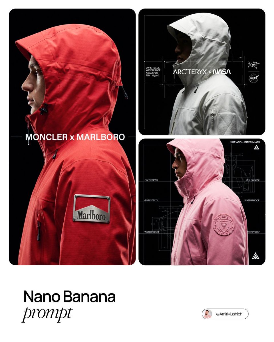 Autonomously conceptualize and render a Technical Outerwear Campaign