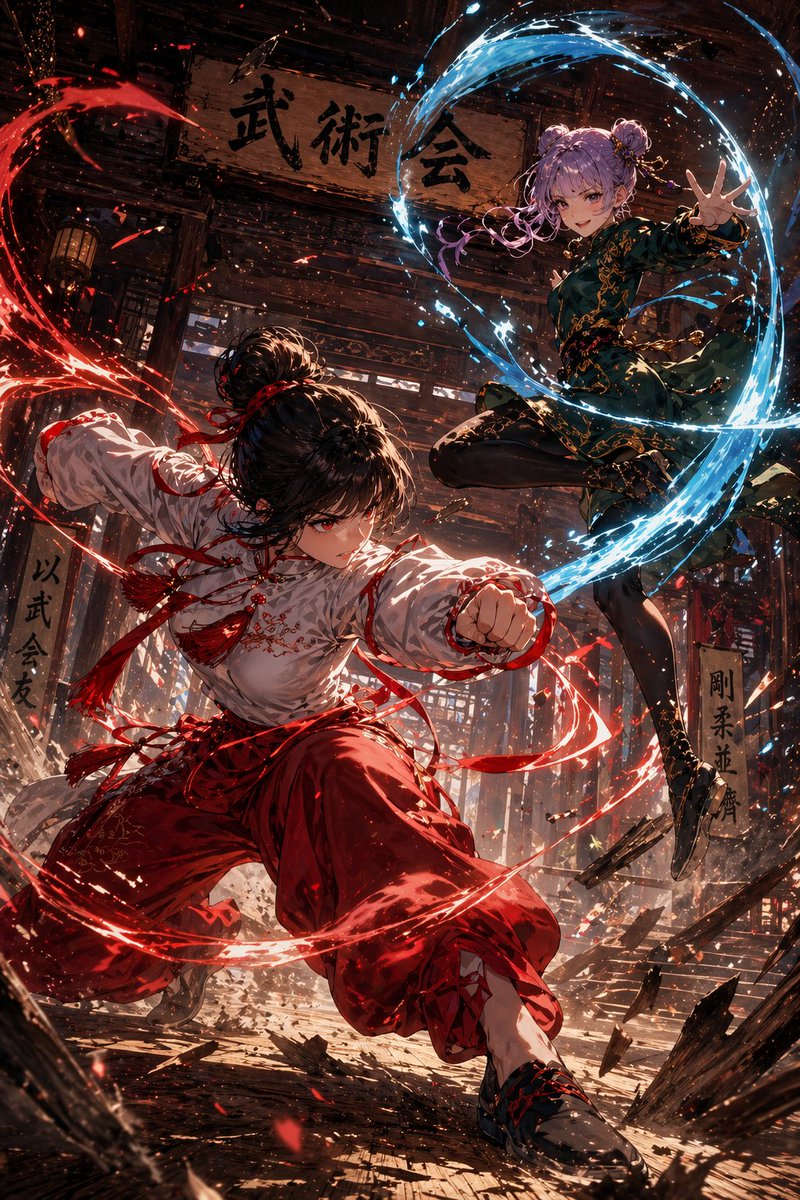 女性动漫插画冷调