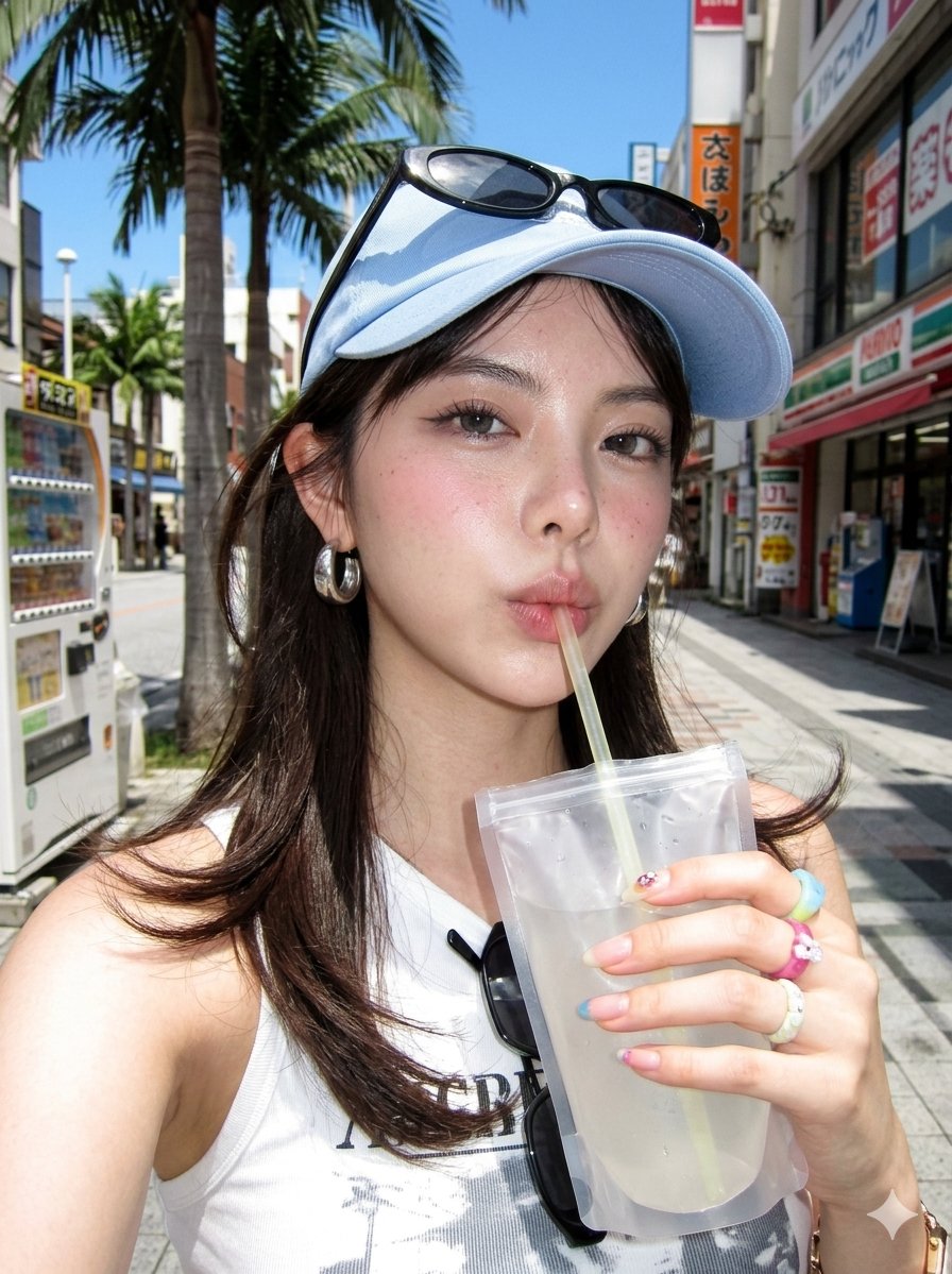 Retro Digicam Korean Selfie