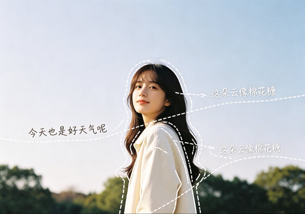 人像胶片涂鸦温暖户外