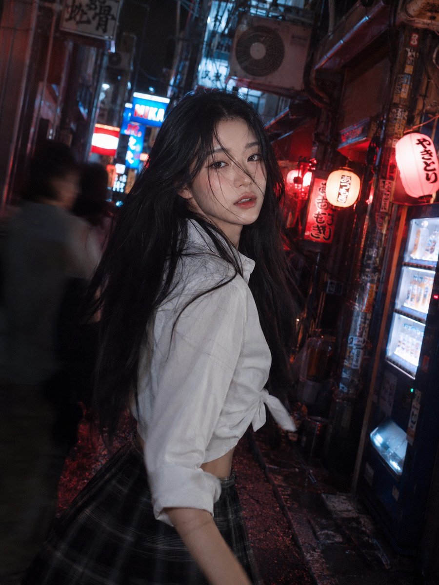 女性霓虹
