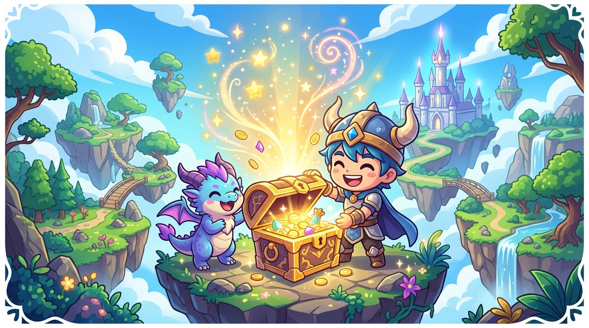 Chibi RPG Game Campaign Key Visual