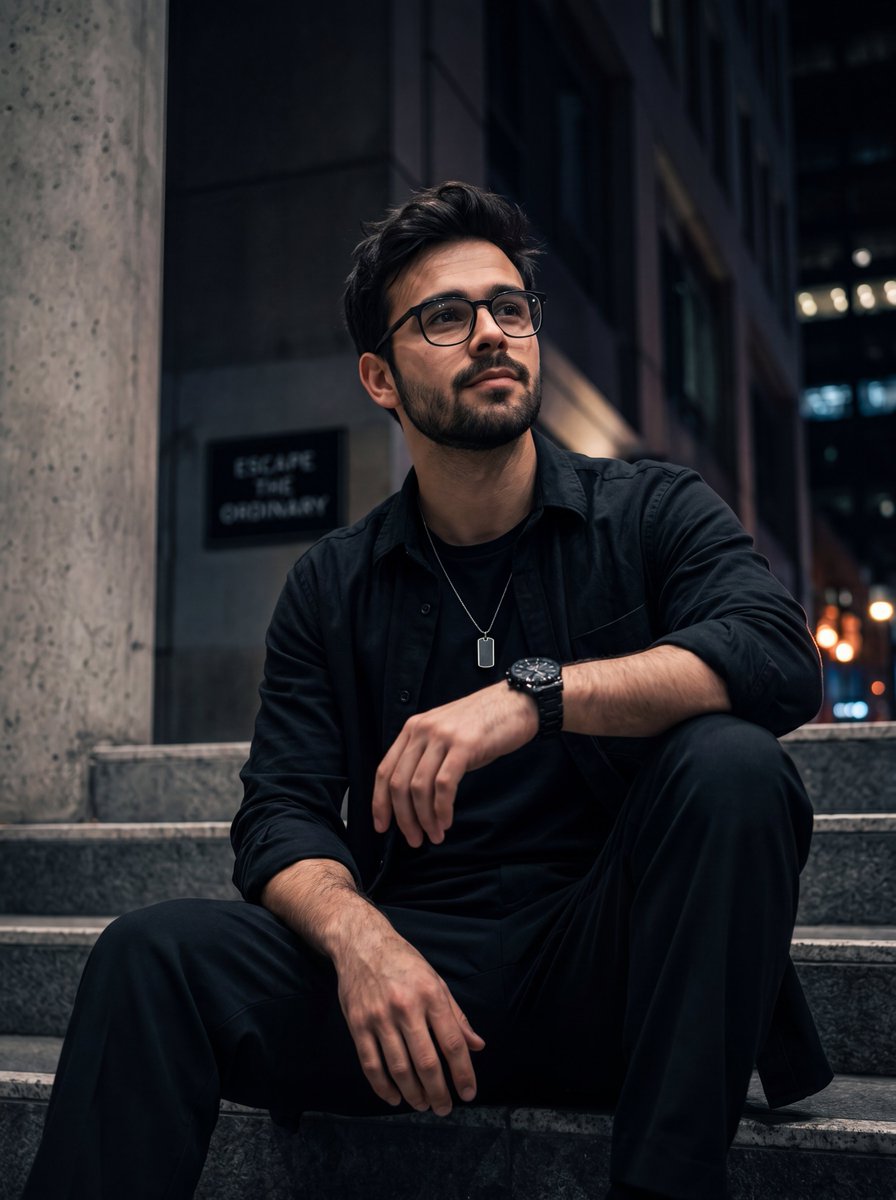 Urban Night Streetwear Portrait