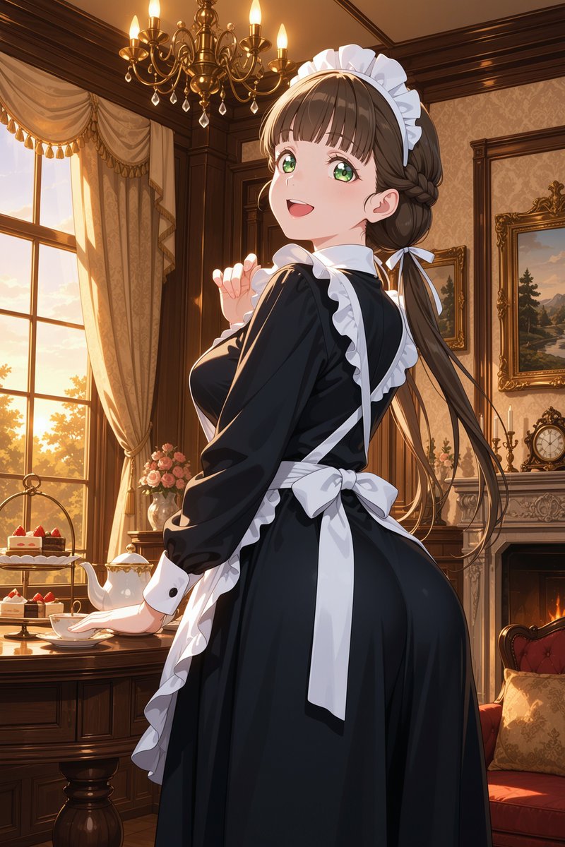 角色动漫插画复古温暖优雅