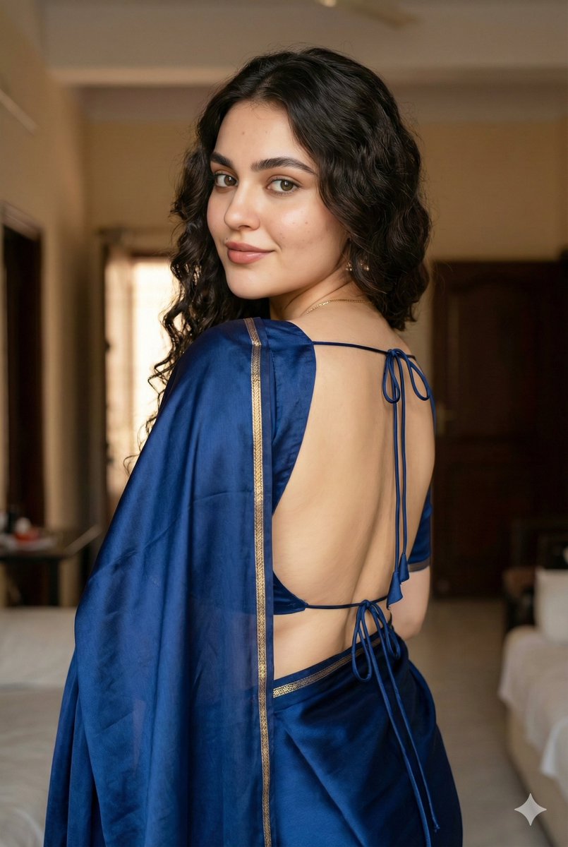 Ultra-Realistic South Asian Woman in Saree Portrait