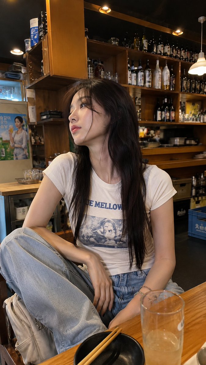 Realistic Smartphone Cafe Portrait
