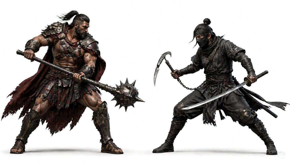 3D Game Character Face-off
